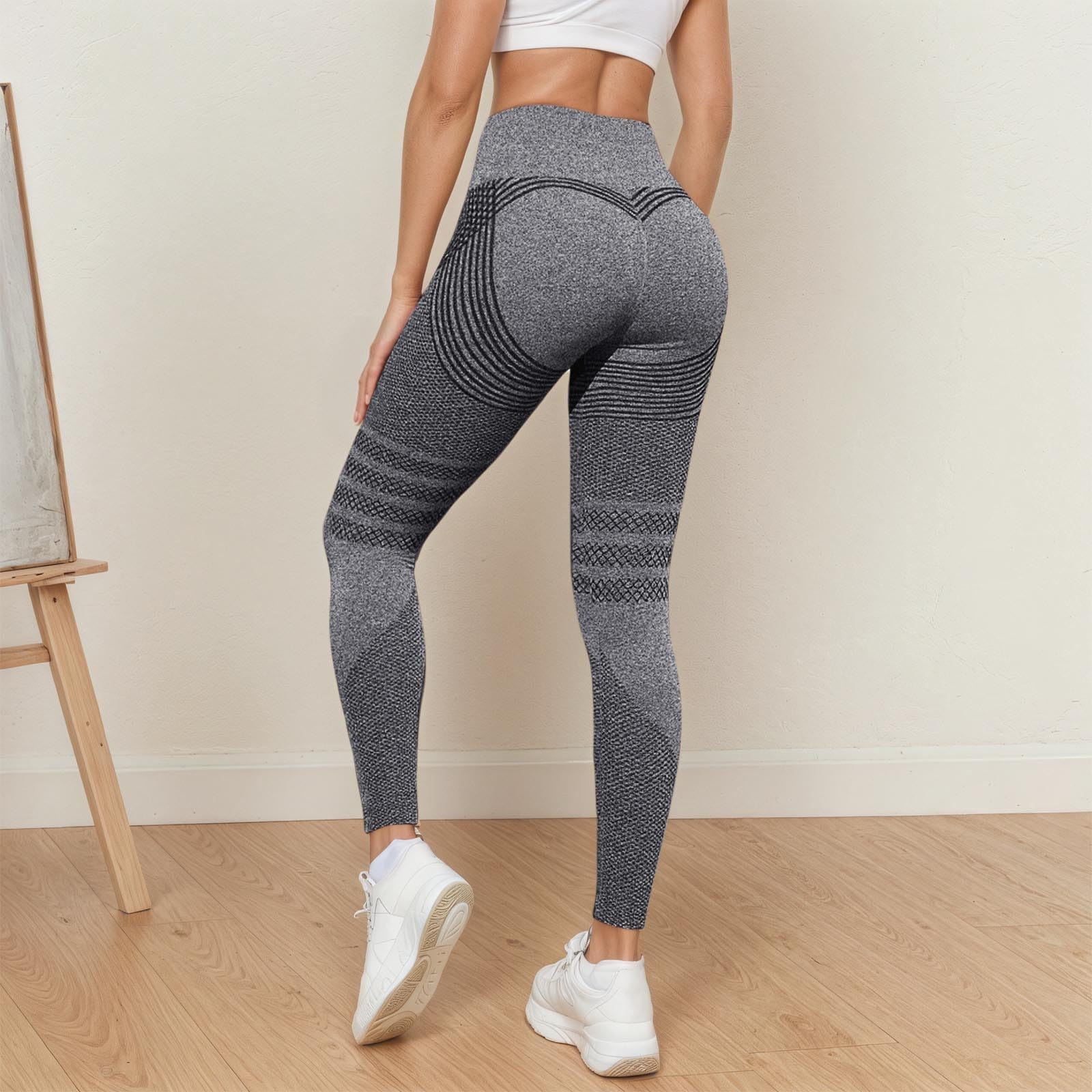 Legging Luveon 3D Anti-Cellulite Femme Luveon Legging Anti Cellulite Femme 3D Leggings À Compression Lipoedeme Minceur Taille Haute pour Course À Pied De Sport sans Couture Pantalon