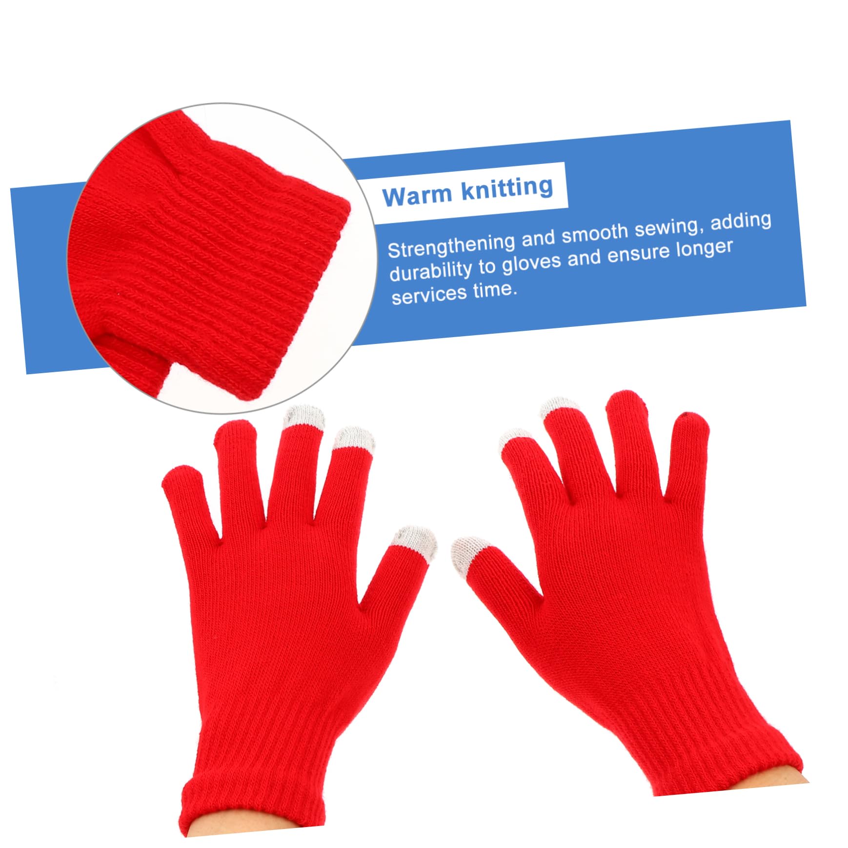CALLARON Guanti Touch Screen Caldo Touchscreen Nero Schermo Ciclismo Cavalcare Termico Guanti Caldi Guanti Sportivi All'aperto Guanti Antivento Guanti Da Clima Freddo Maglieria