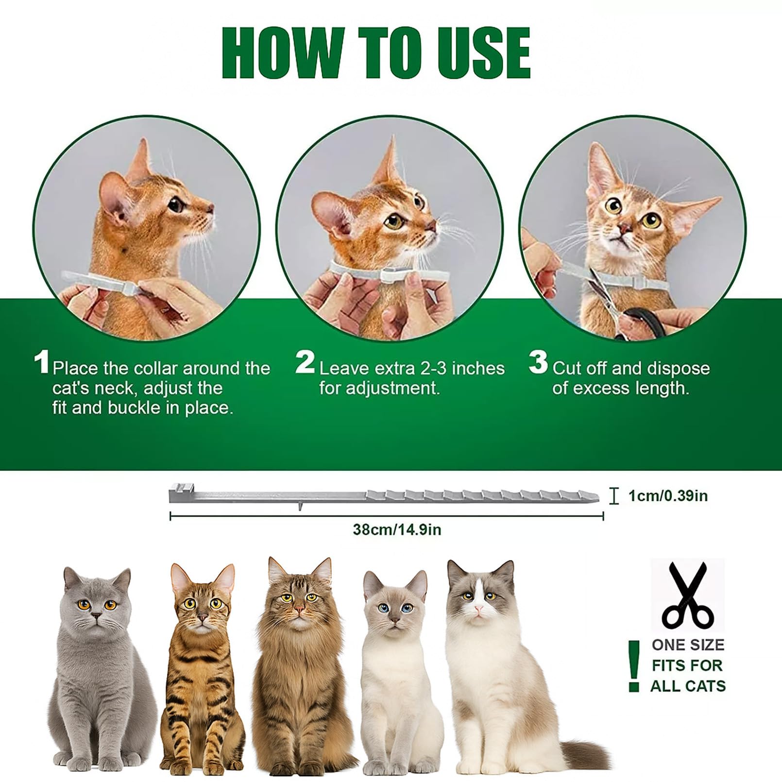 Collier Pour Chat En Pack De 2 Avec Huiles Essentielles