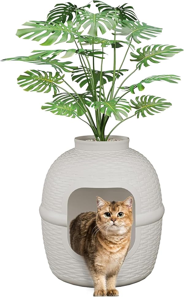 Wisteria Lane Plant Litter Box, Rattan Litter Box Enclosure for Indoor by Wisteria Lane - Used condition - Image 9