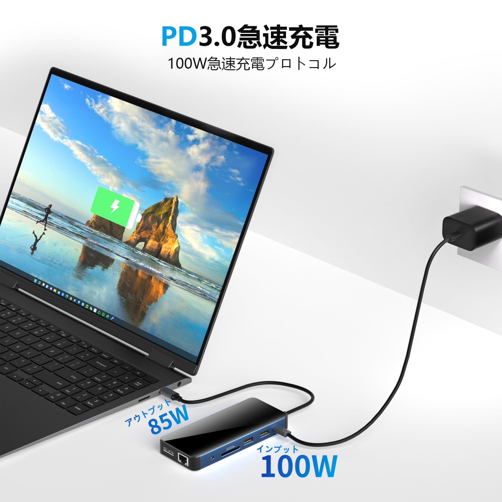 Amazon | USB C ハブ ドッキングステーション hdmi 2ポート 4