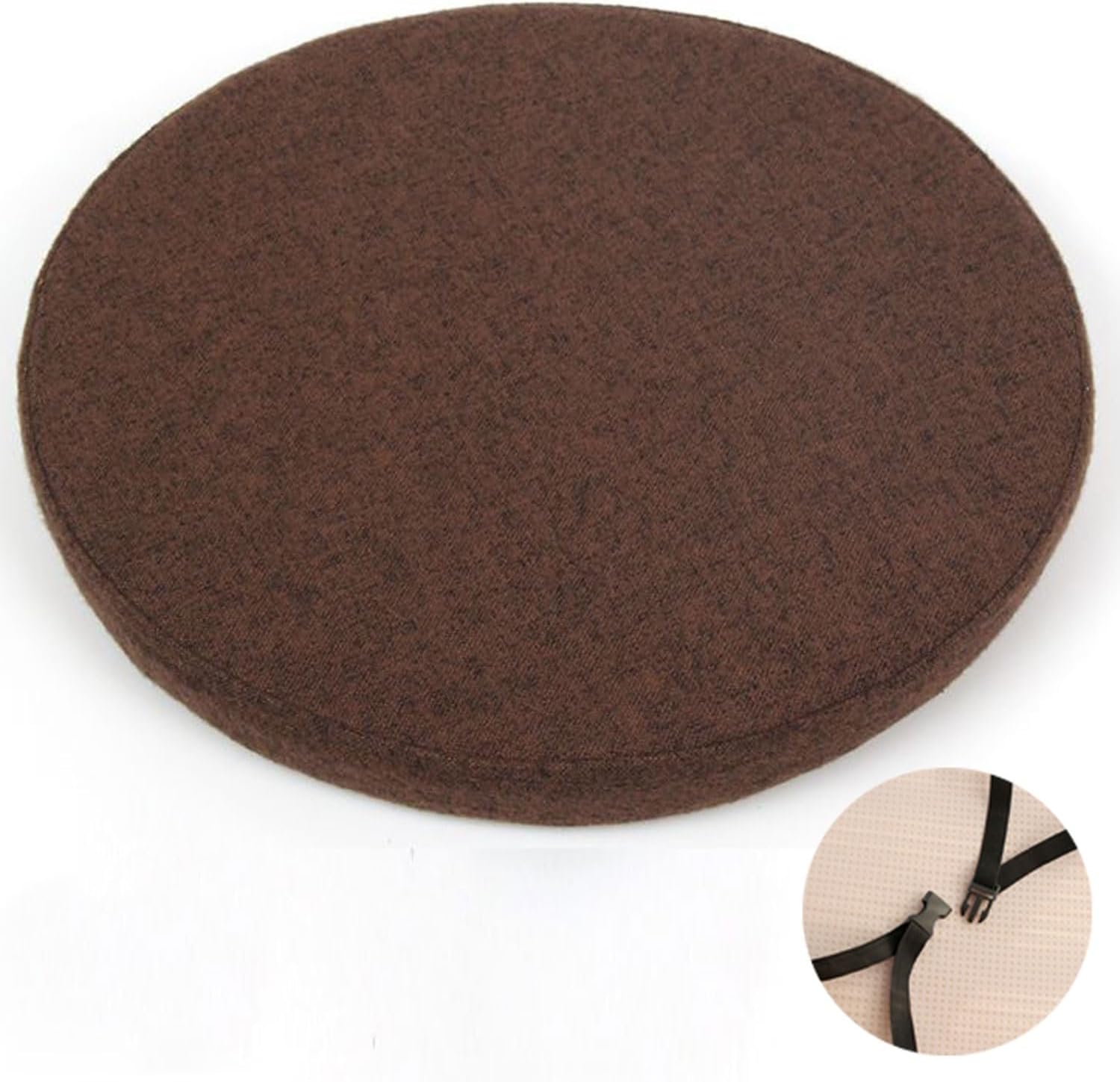 Round Stool/Chair Cushions - 12", 14", 16", 18", 13" Sizes w/Ties for Dining/Garden/Office Chairs(3#,2PCS_Diameter 14INCH)