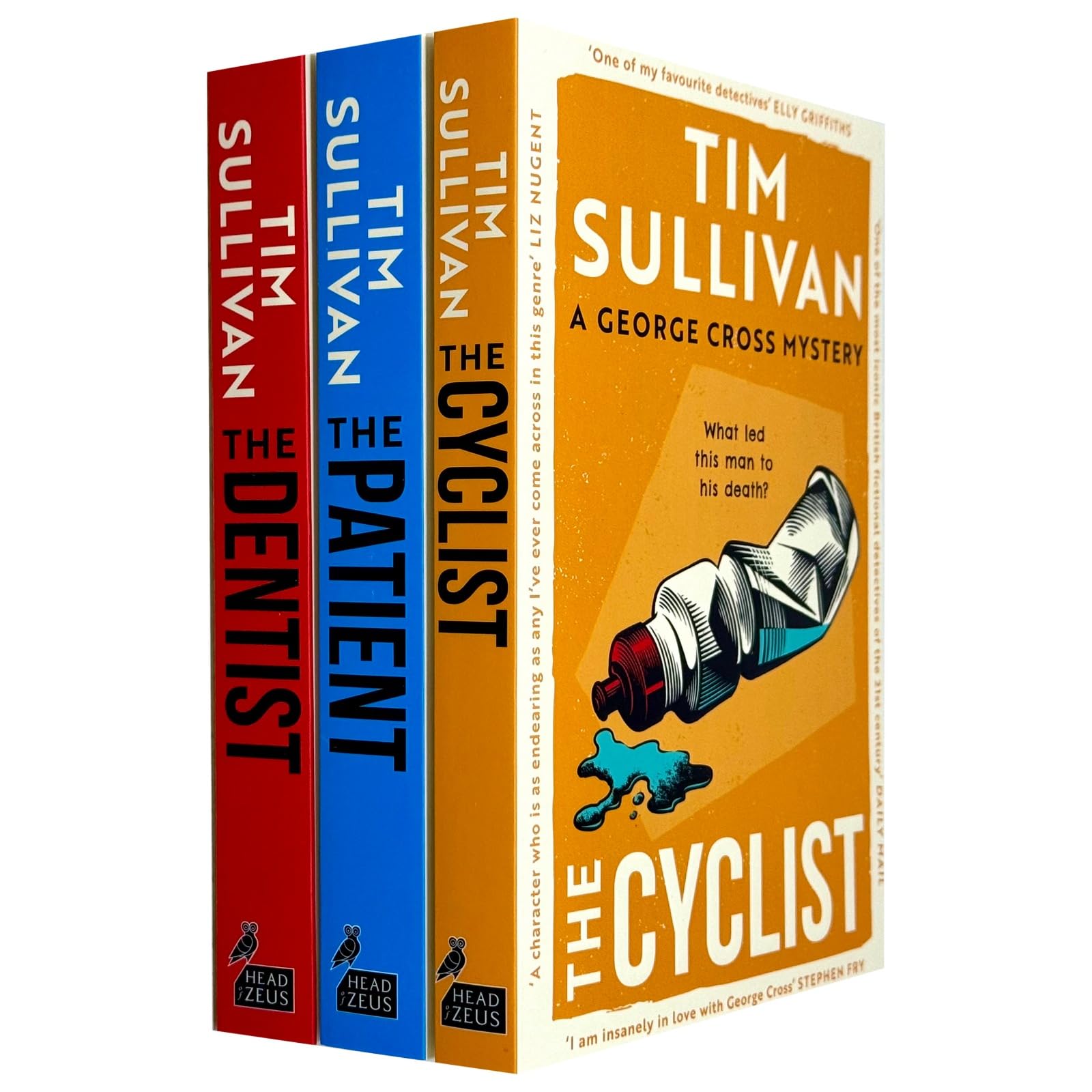DS Cross Thriller Serie 3 Büchersammlungsset von Tim Sullivan (Der Zahnarzt, Der Radfahrer, Der Patient)