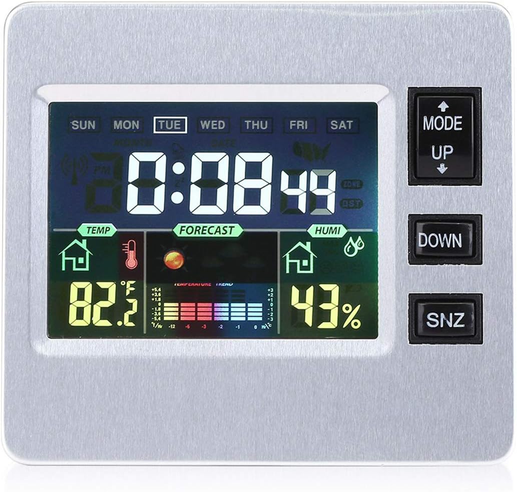 sveglia con visualizzazione della temperatura