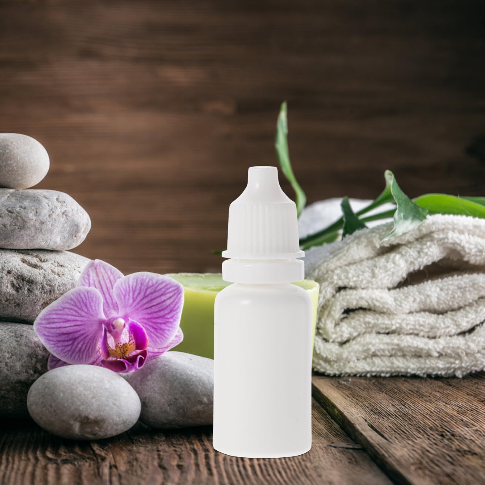 DOITOOL 50pcs Portable Drip Bottles Essential Oil Containers Travel Squeeze Bottle Set