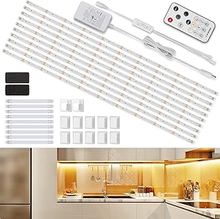 Enteenly Under Cabinet Strip Lights Kit 5m, W...,