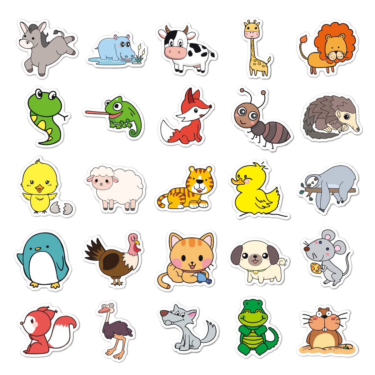 amazon-com-50pcs-cute-animal-stickers-for-kids-water-bottles-stickers-vinyl-for-girls-phone-laptop-luggage-electronics