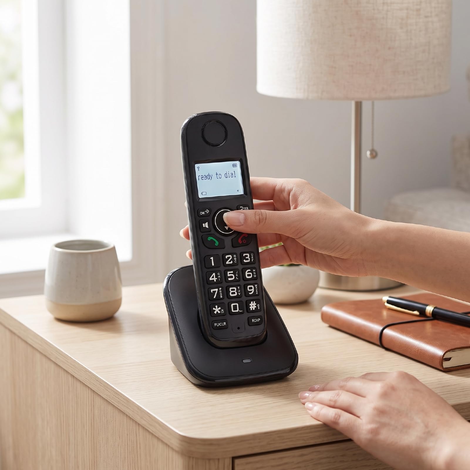 Telefono Cordless Dect, 5 Ricevitori ID Chiamante Vivavoce