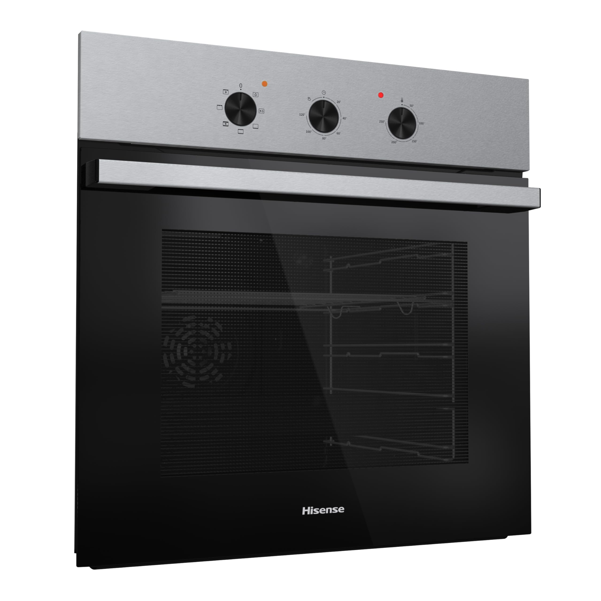 Hisense Forno Multifunzione 73 litri 60 cm Classe A Nero/Inox Guide telescopiche 7 funzioni 3 vetri