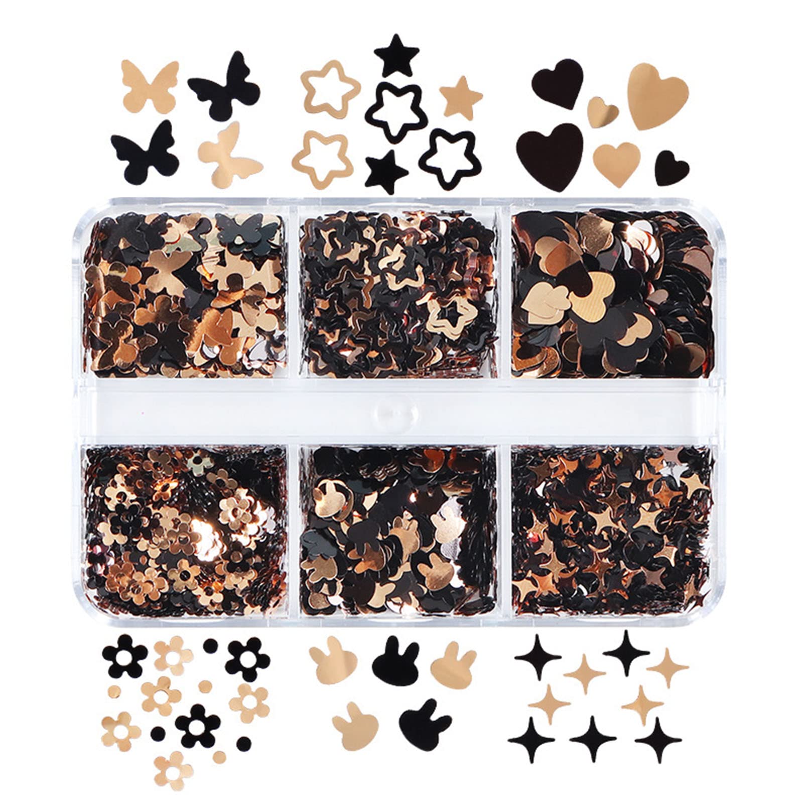 Heart Sequins 3D Star Art Sequins Valentine Sequins