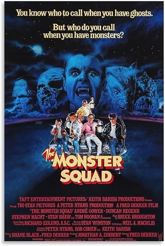 Póster de película The Monster Squad de 1987 para dormitorio, decoración de pared estética, impresiones artísticas en lienzo para decoración de