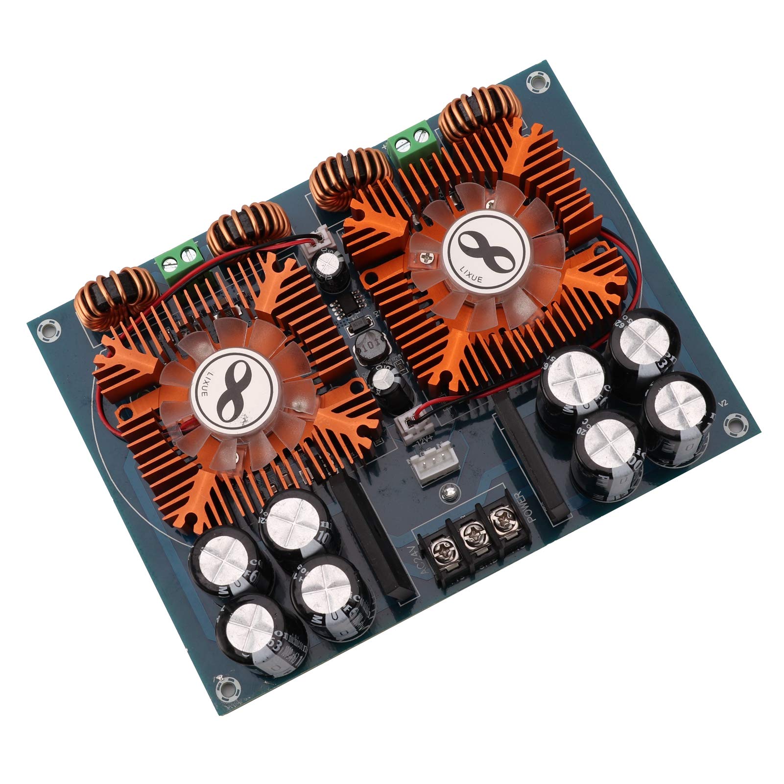Garosa Płytka Wzmacniacza Mocy PCB Moduł Wzmacniacza Cyfrowego XH M254 2 Kanały 2 X 420 W AC24V Płyta Audio do Domowego Sprzętu Audio Naprawa i Aktualizacja Głośników
