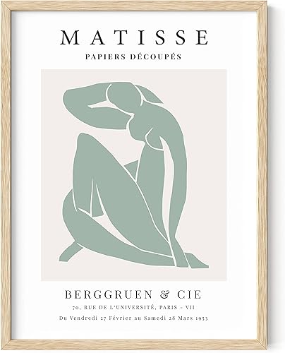 Haus and Hues - Póster estético de Matisse en tonos pastel danés para decoración de pared, recortes de Matisse, arte de pared y pósteres estéticos