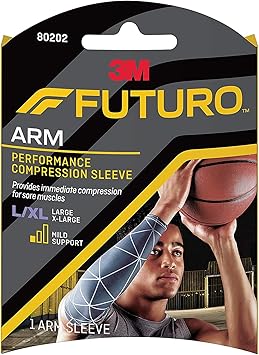 Futuro Sport Performance Compression Arm Sleeve, Large/X-Large
