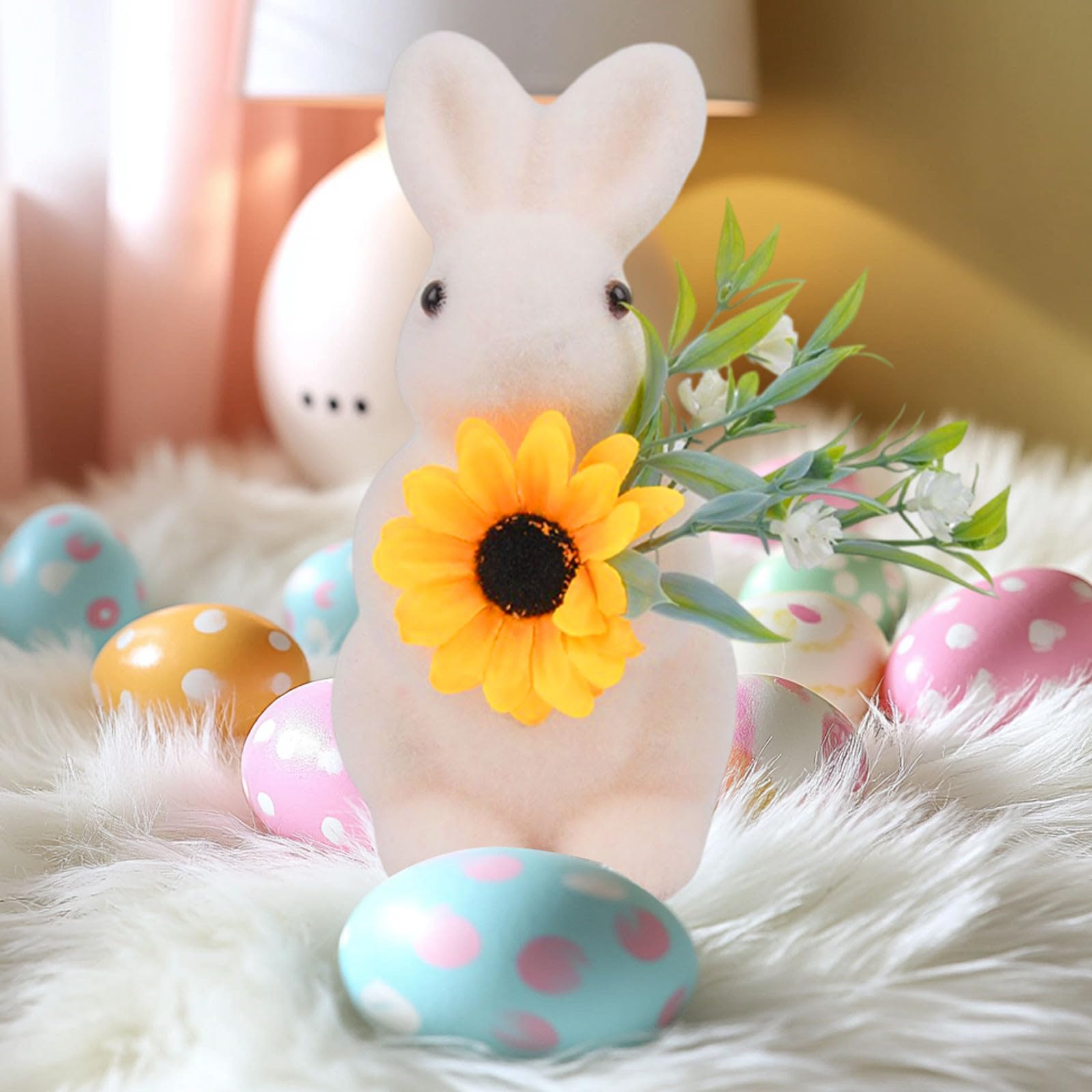 Amazon.com: VIVIANYO HD 7.87inch Flocked Bunnies Decorations