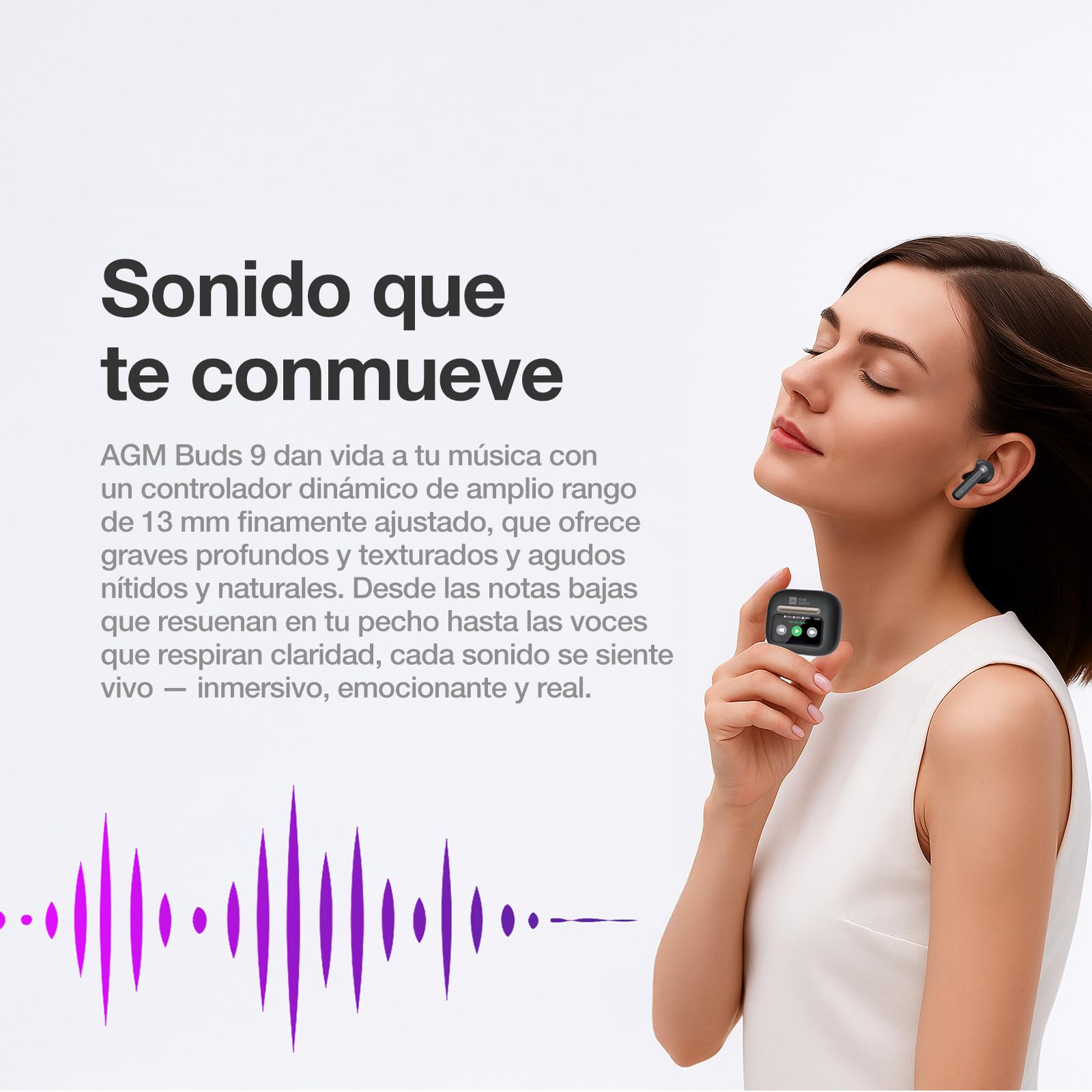 AGM Note N2 Mini Teléfono 4G,Android 16 go,Buds 9 Auriculares inalámbricos con Estuche Inteligente con Pantalla táctil