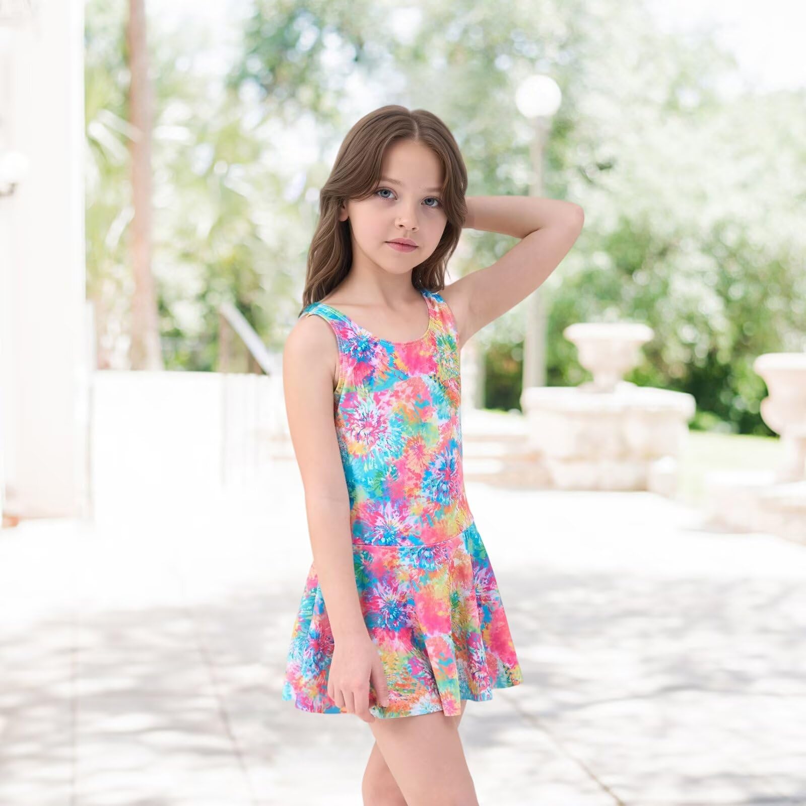 Aisyee Girls Swimming Costume Kids Girls One Piece Swimsuit Girls Swimwear