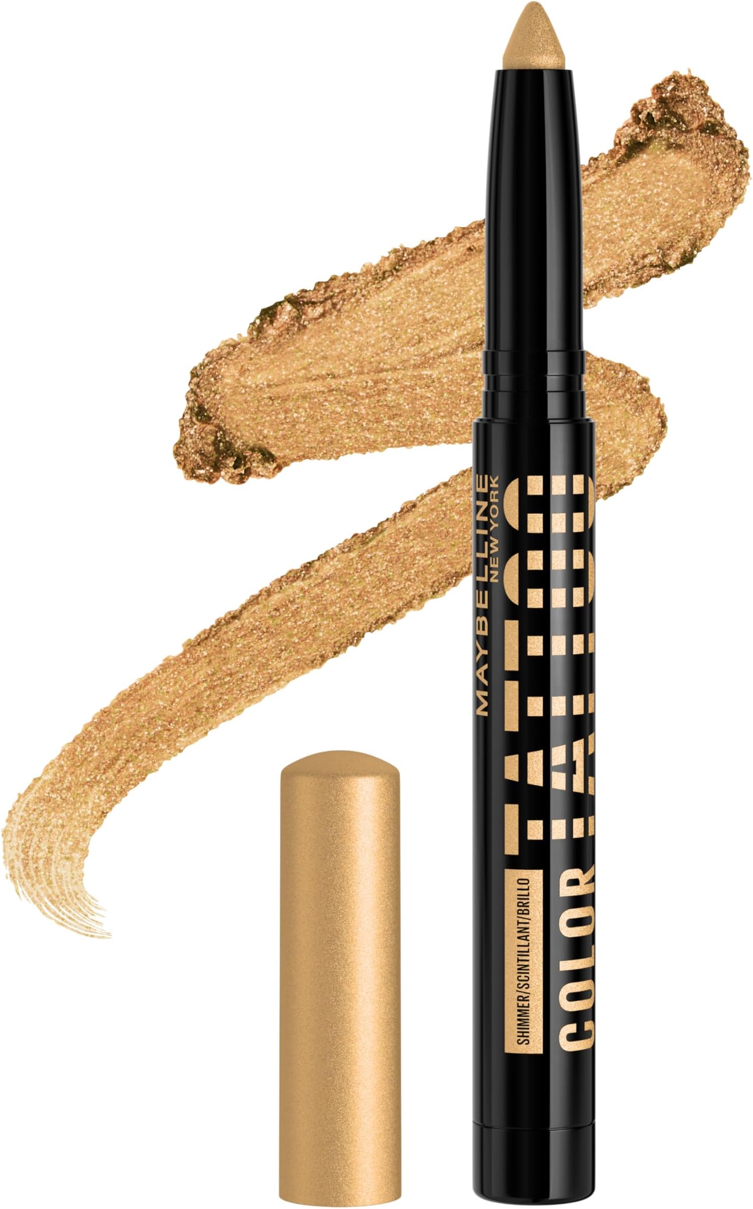 Color Tattoo Longwear Multi-Use Eye Shadow Stix, All-In-One Eye Makeup for Up to 24HR Wear, I am Rare (Gold Shimmer), 1 Count