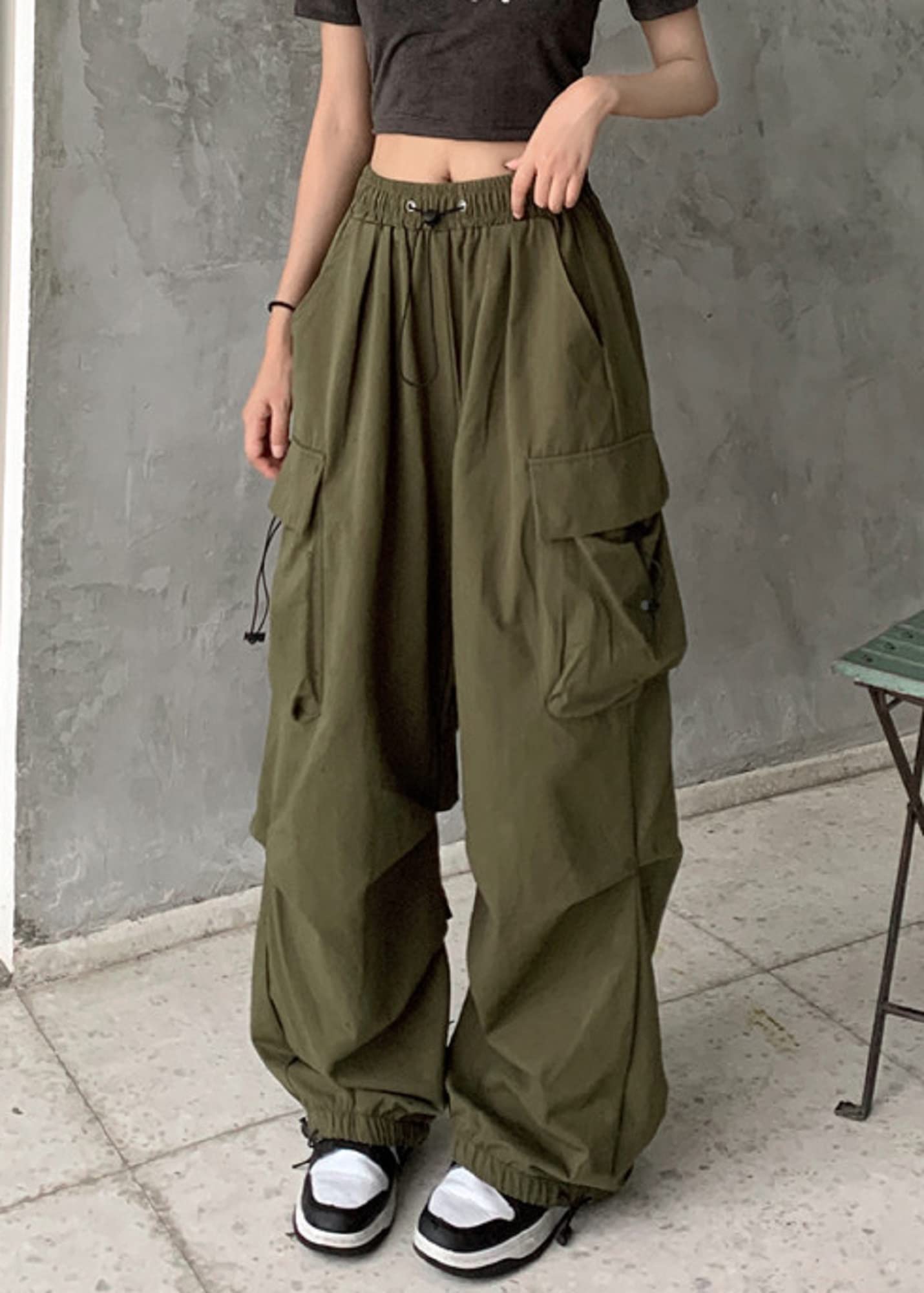 Pantaloni da jogging da donna Baggy cargo da donna Streetwear gothic abbigliamento donna