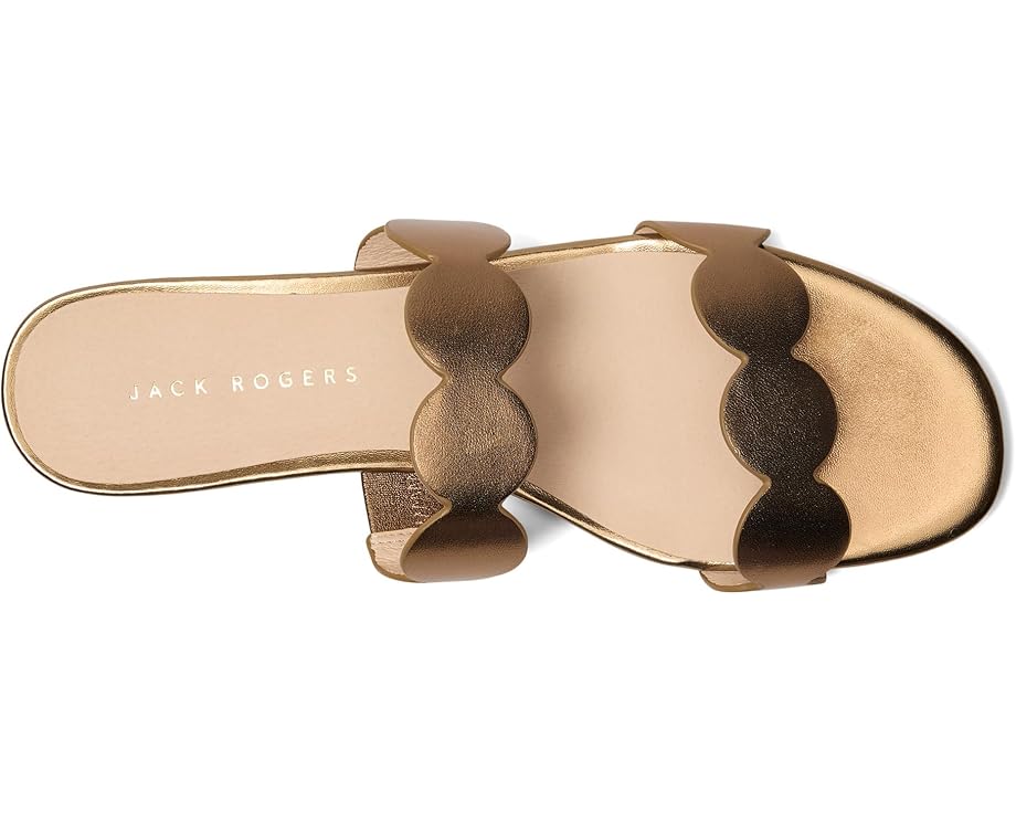 Jack Rogers Greglen Slide - Metallic Nappa - Top View