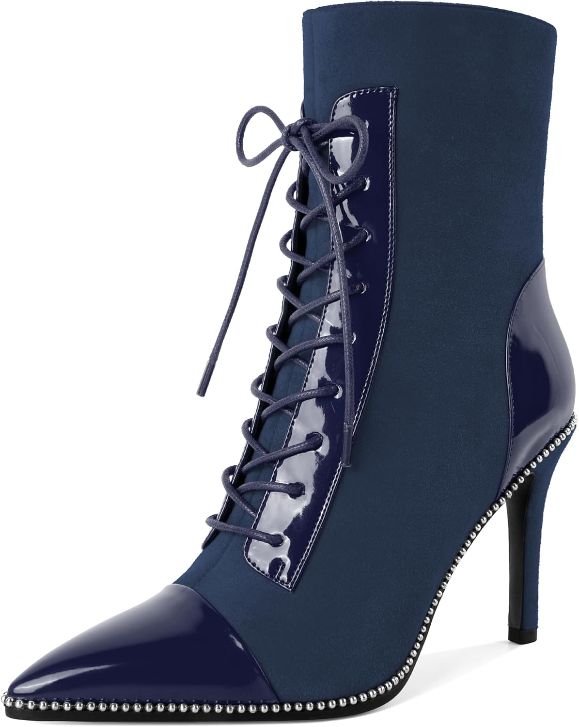 SAMMITOP Women's Heeled Booties - Stiletto Heel Comfort