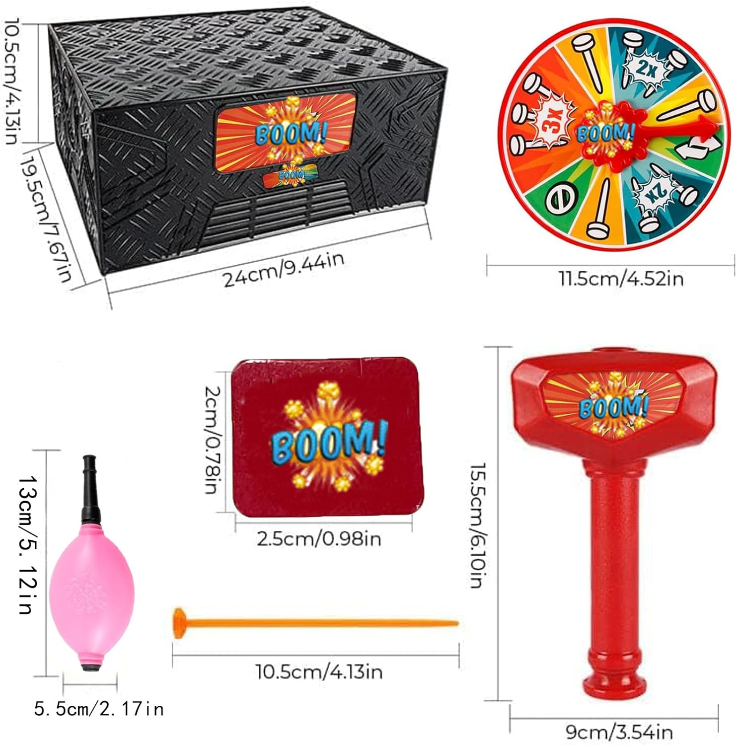 Bang Popping Balloon Game New Explosion Balloon Popping Game for Adults Kids Board Family Game Night Favorite Popular Social Media Games Everyone Can Play Challenge Friends Party Game Props(1Box) - Image 8