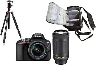 D3500 DSLR Camera AF-P DX 18-55mm VR AF-P DX 70-300mm ED VR KamKorda Camera Bag Advanced Tripod D3500 DSLR Camera AF-P DX 18-55mm VR AF-P DX 70-300mm ED VR KamKorda Camera Bag Advanced Tripod