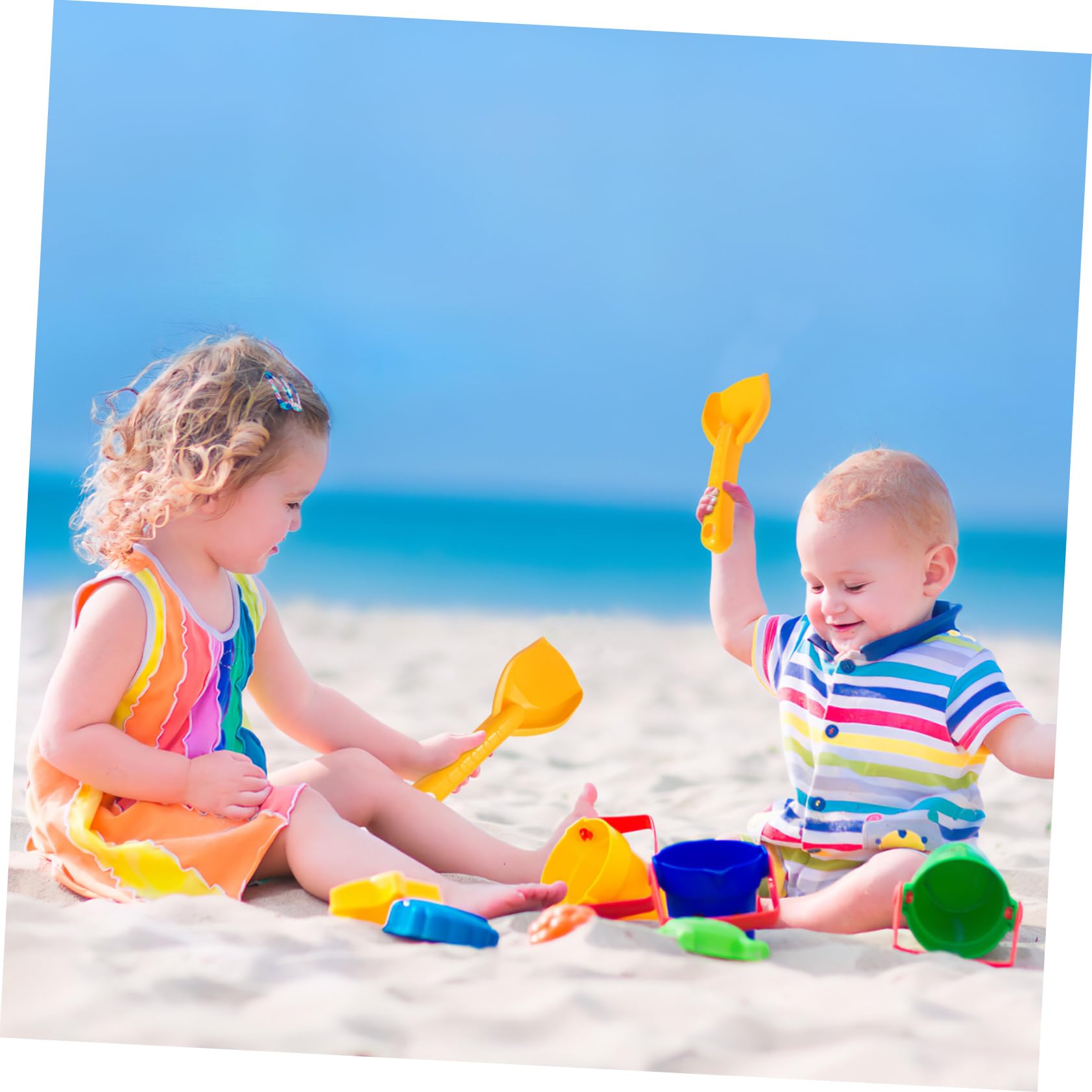 BESPORTBLE 16 Palette per Giardinaggio in Resistenti Giocattoli per Sabbia e Neve Sicure per Spiaggia Giardino e Feste Estive