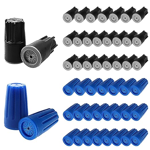 Waterproof Wire Nuts, 50 Pack Outdoor Electrical Wire Connectors, Small