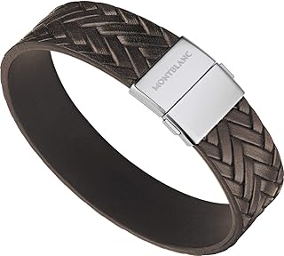 Bracelet Men Brown Printed LTR Steel 11497863