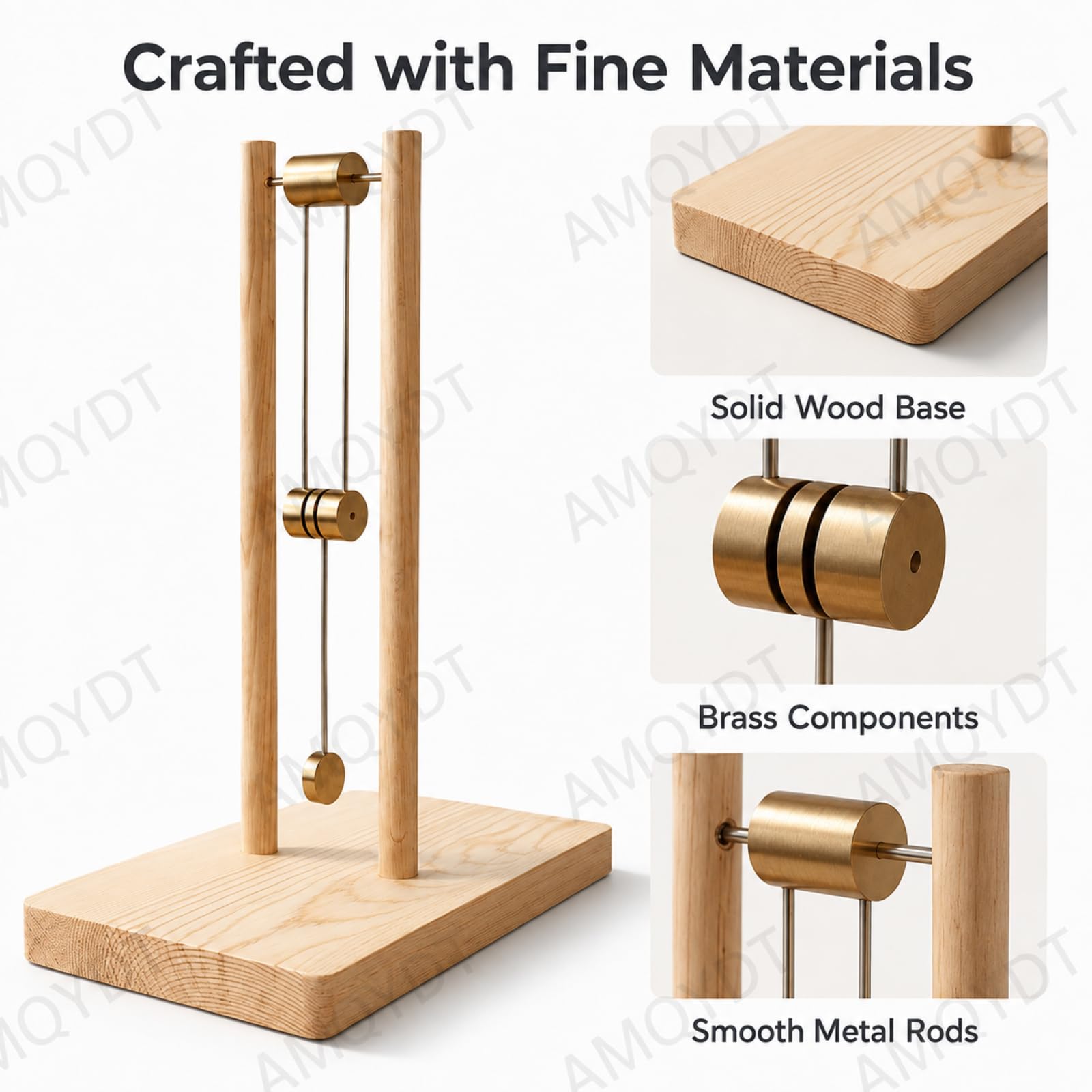 Péndulo Doble Caótico, Péndulo Doble Caótico De Madera, Escultura De Movimiento Físico para Escritorio De Oficina, Estudio En Casa, Demostración Stem