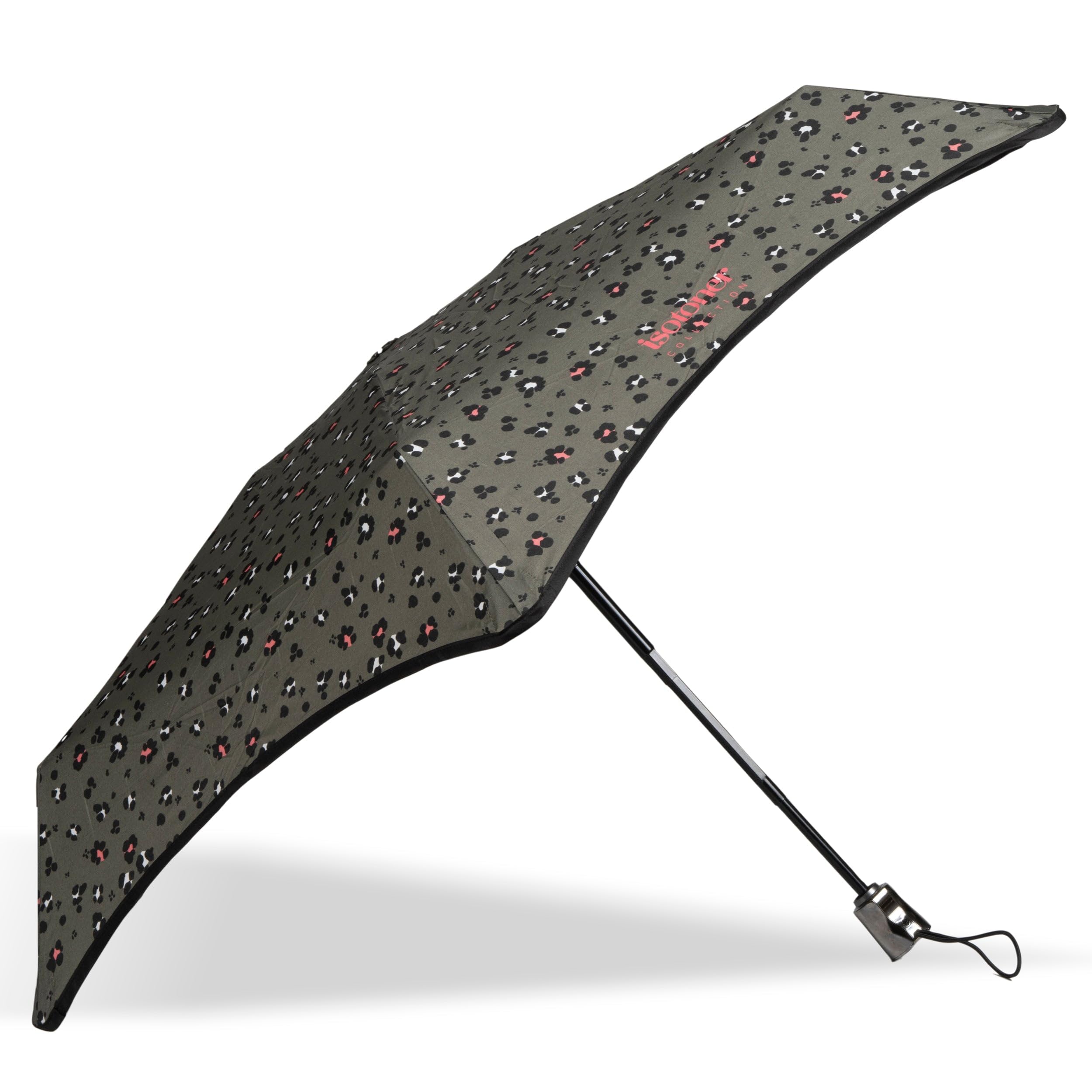Isotoner Paraguas x-tra sólido anti-vuelco, impermeable, apertura/cierre automático