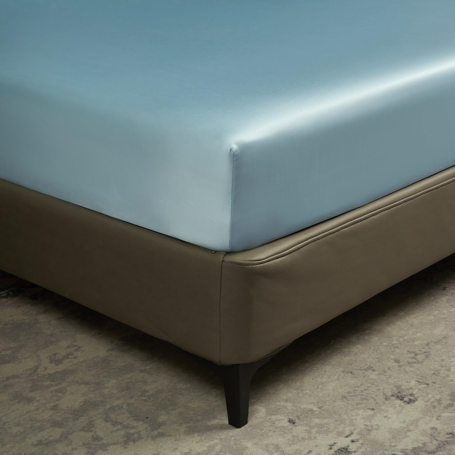 Sábana Ajustable De Seda Bambú, 140x200 Cm, Bolsillo Profundo hasta 30, Ropa Cama Suave Y Refrescante, Solo Sábanas Ajustables(G,100x200x30)