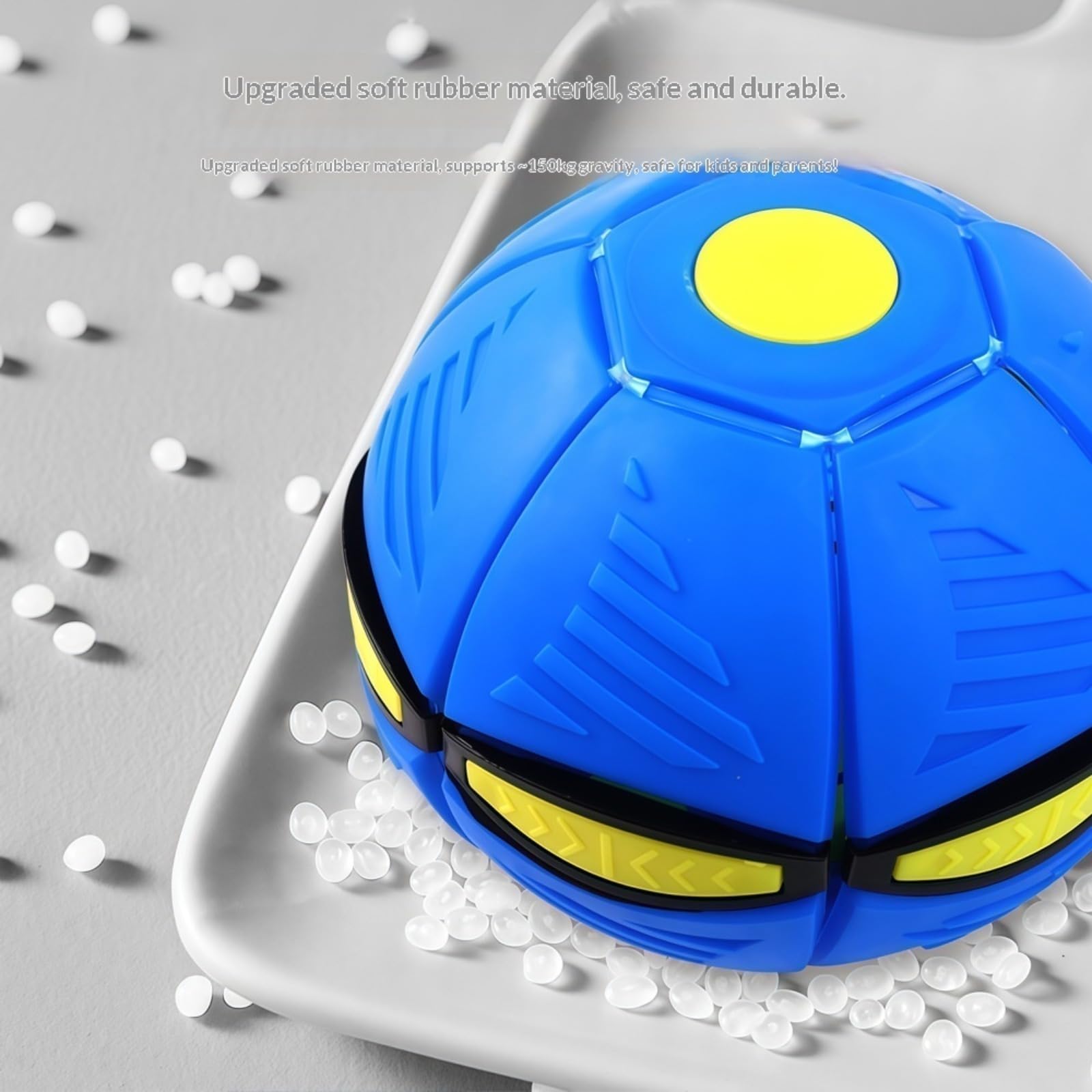2026 Nueva Pelota Hinchable para niños, platillo Volador mágico, Pelota de Saltar, interacción Entre Padres e Hijos, Juguete Luminoso para reacción física educativa, con 6 Luces