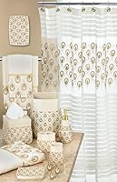 Vista 6 de Popular Bath Ganchos para cortina de ducha, colección Seraphina, marfil