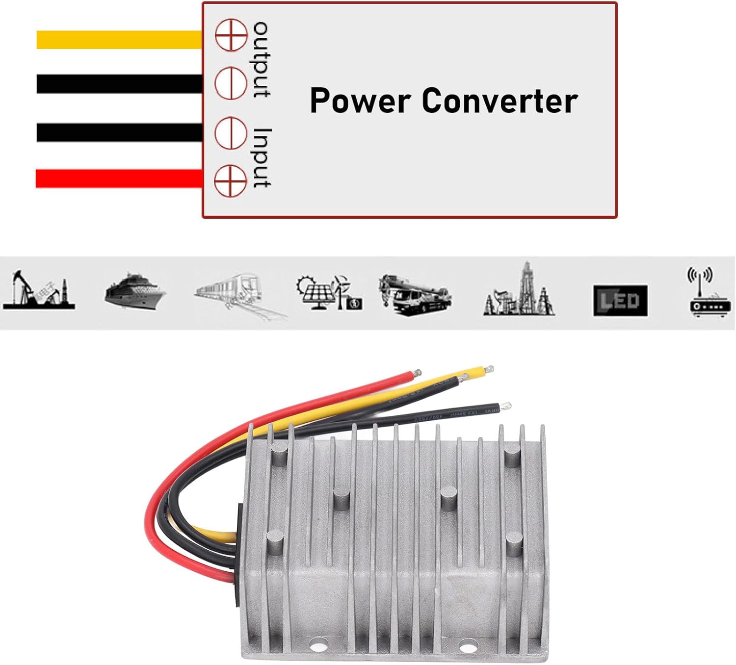 DC Voltage Reducer 36V48V 19V Converter Power Supply Regulator Module 570W 30A