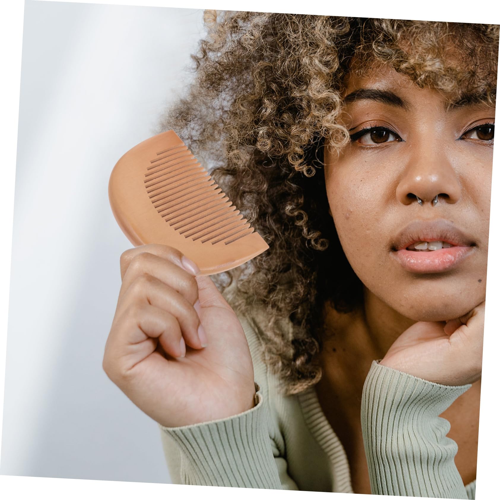 MAGICLULU 6piezas Cepillo y Peine De Madera Para Bebés Cepillo Para Baño y Peine Para Cabello Casa