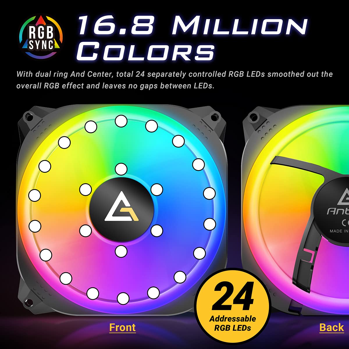 Greatest Product Antec Prizm X RGB Fans, 120 Case Fan, RGB Case Fans, 5v-3pin ARGB Case Fans, Prizm X Series 3 Packs with Controller Best Cyber Deals 🔥 Antec Prizm X RGB Fans, 120 Case Fan, RGB Case Fans, 5v-3pin ARGB Case Fans, Prizm X Series 3 Packs with Controller