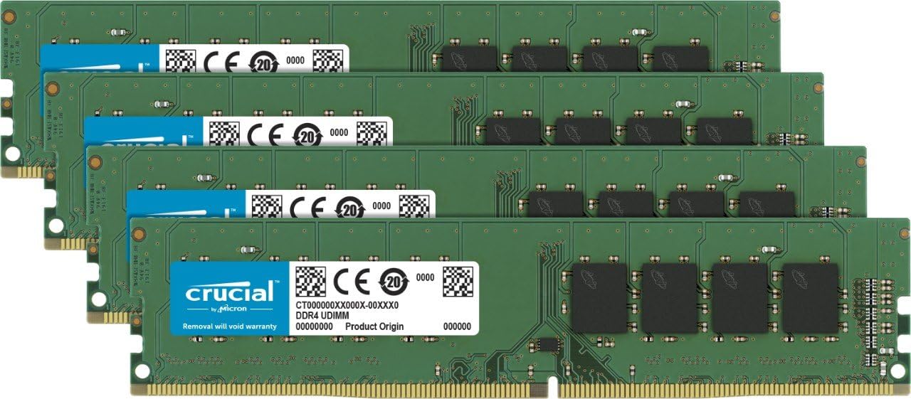 64GB Kit (16GBx4) DDR4 2666 MT/s (PC4-21300) DR x8 DIMM 288-Pin Memory - CT4K16G4DFD8266