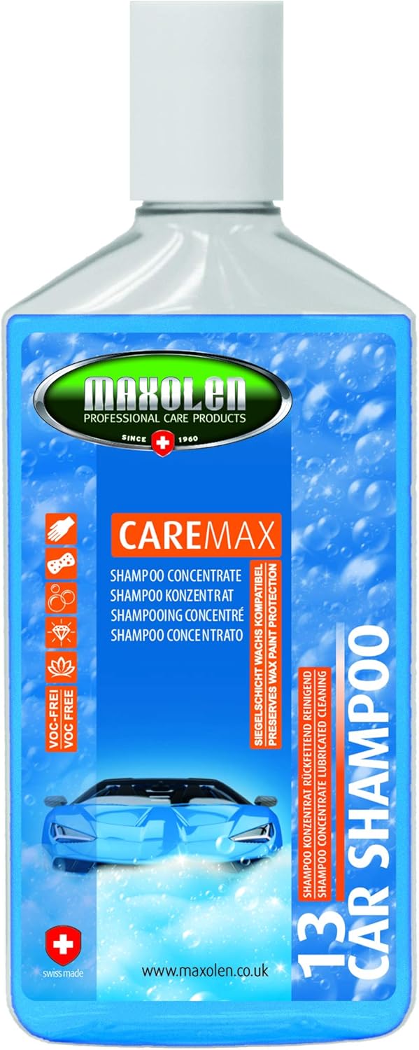 Maxolen 13 Car Shampoo, Shampoo, pH6 Skin Neutral, Wax Free' (250ml