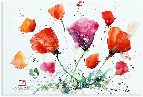 Miniatura 36 de Póster artístico de Dean Crouser 8 impresiones artísticas de colibrí, acuarela sobre lienzo, póster de decoración de pared, pinturas para sala