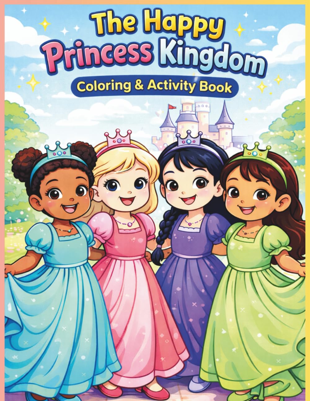 The Happy Princess Kingdom: Coloring & Activity Book