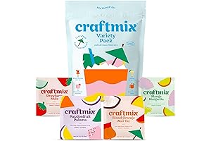 Craftmix Variety Pack: Skinny Cocktail Mixers for Perfect Home Bartending