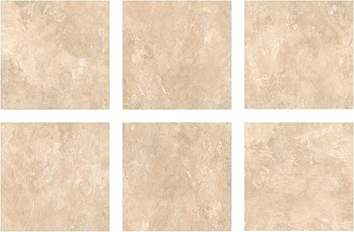 Miniatura 2 de FloorPops FP3325 Canyon - Azulejos de suelo para despegar y pegar, color marrón (paquete de 2)