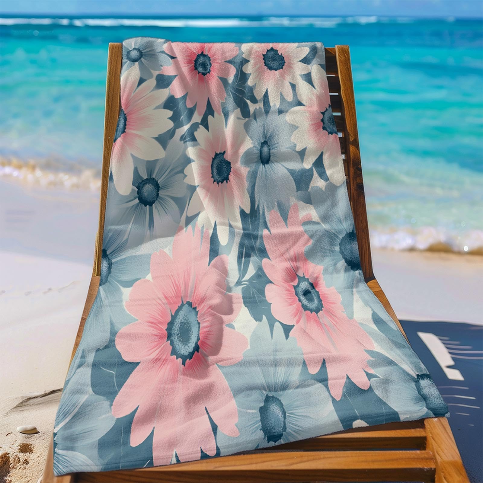 Grandi teli da spiaggia anti-sabbia, leggeri, morbidi e assorbenti, per viaggi, piscina, nuoto, bagno e campeggio. 175x190cm/69 x75
