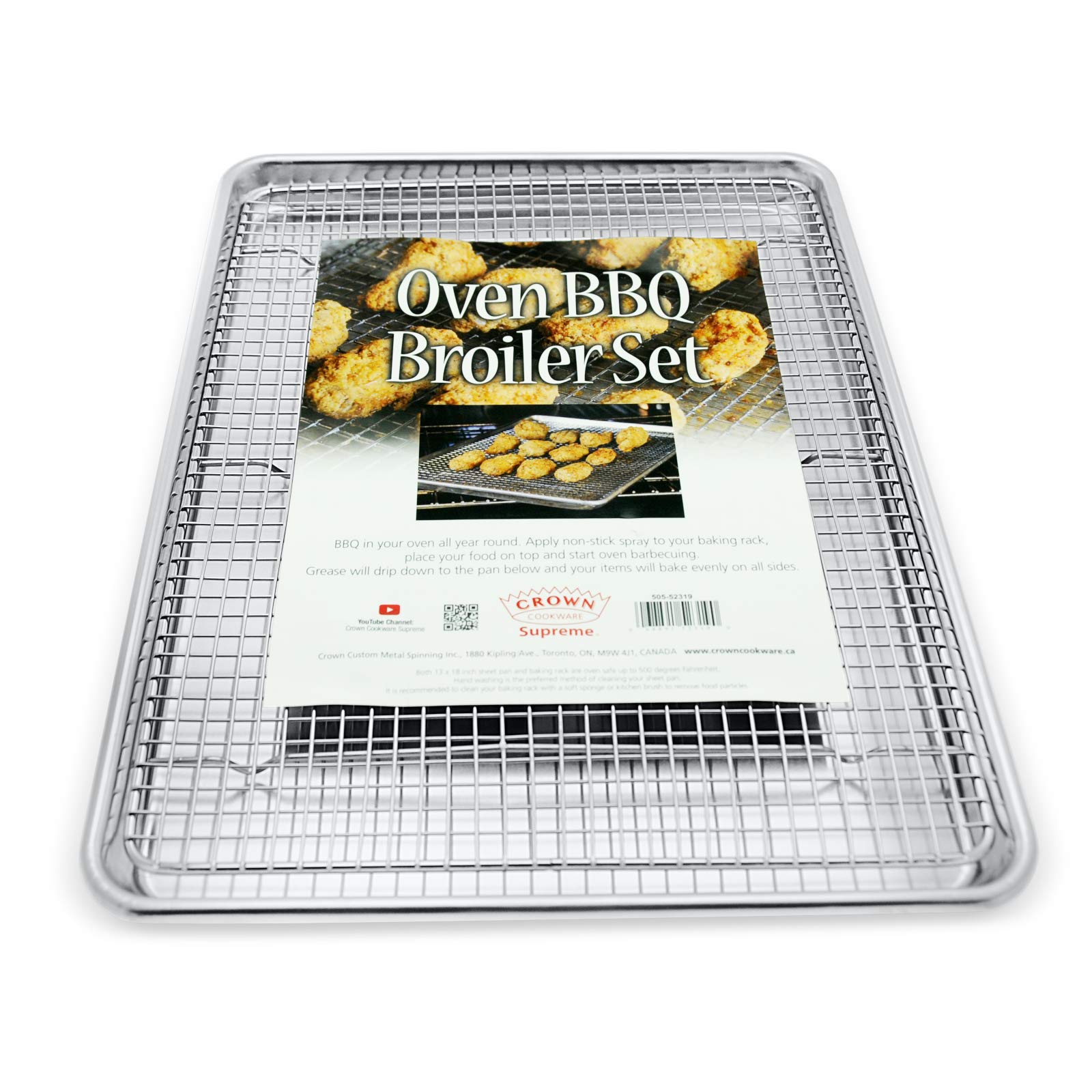 Buy Crown Sheet Pan with Wire Rack 13 x 18 inch Professional Quality