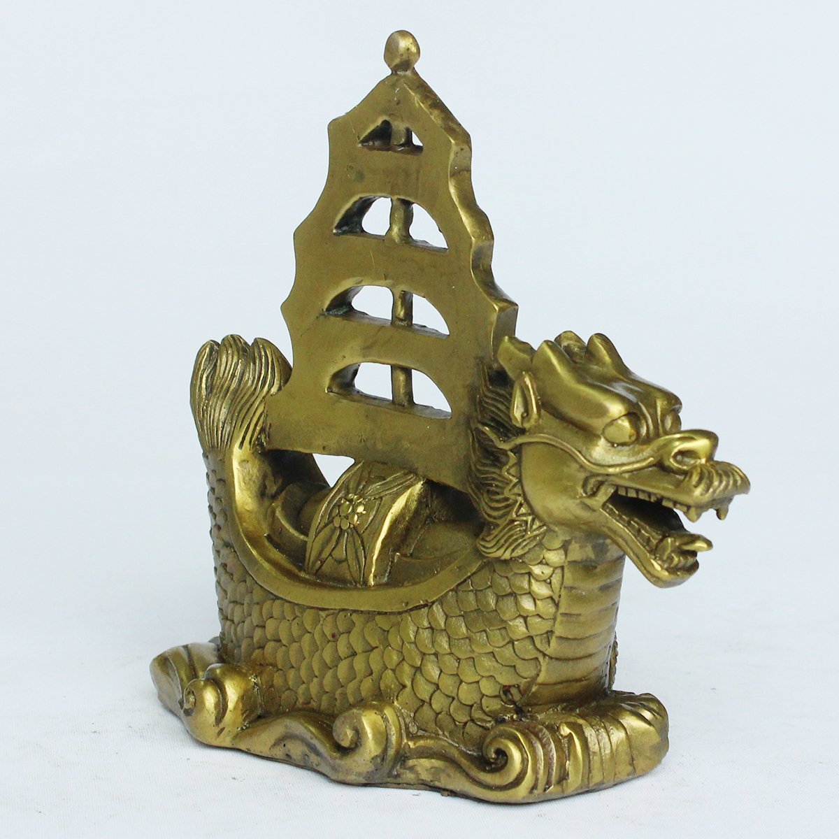 Laiton Mystérieux Dragon Porte Tirer Creative Art Meuble Poignée HK345