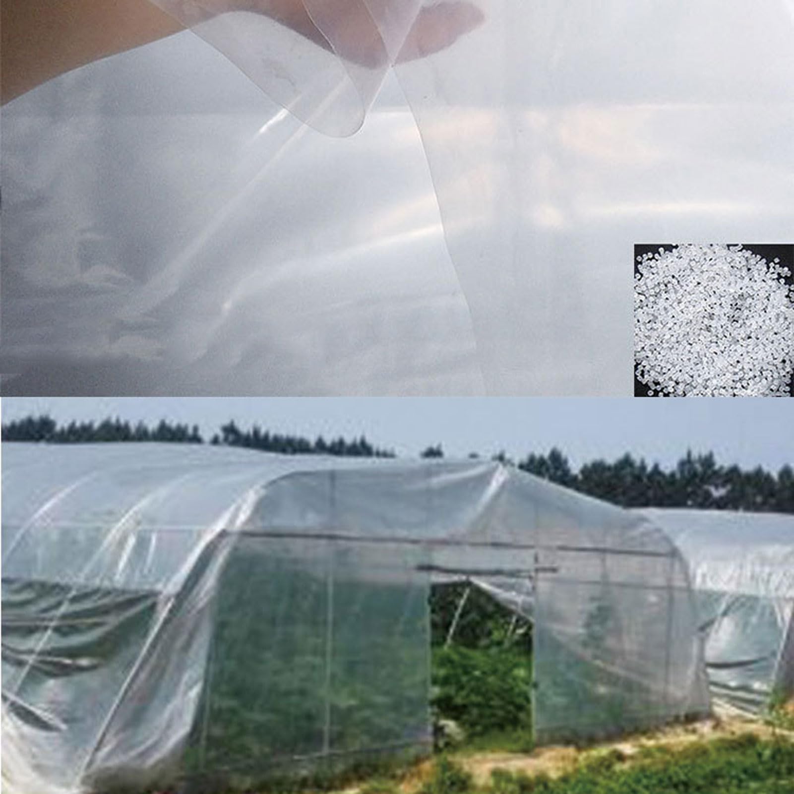 Bâche Transparente Avec Oeillets 1x2m, Bâches De Protection Extérieures, Auvents Et Bâches