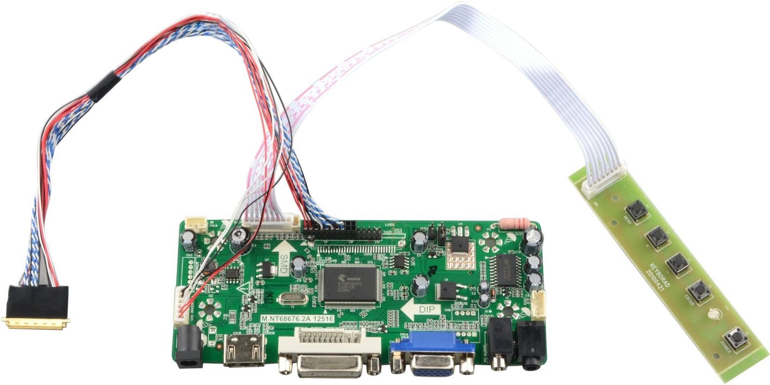 M.NT68676.2A HDMI DVI VGA Audio LCD Controller Board for N156B6-L0A N156B6-LOA N156B6-L0B N156B6-LOB 1366x768