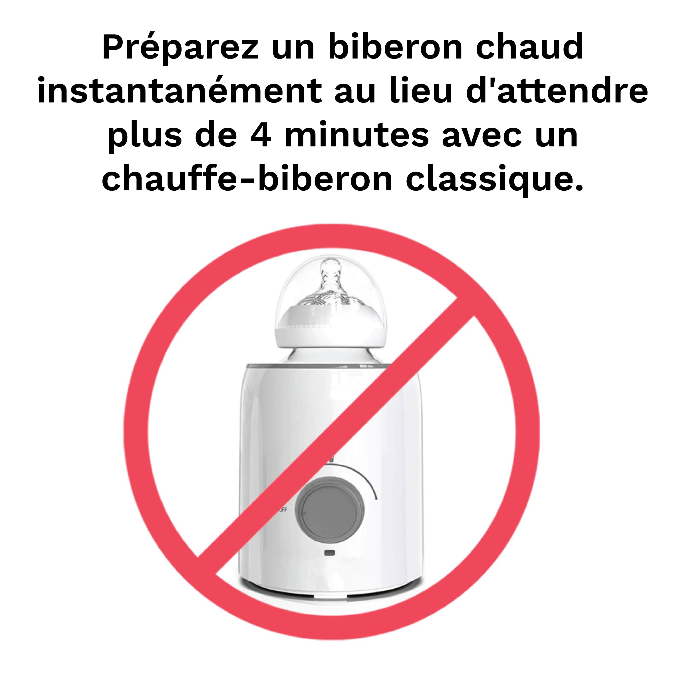 Baby Brezza Instant Warmer Chauffe-biberon/distributeur d'eau chaude Noir | Distributeur d'eau chaude disponible 24h/24 et 7j/7 pour un biberon prêt rapidement, alternative à une bouilloire électrique